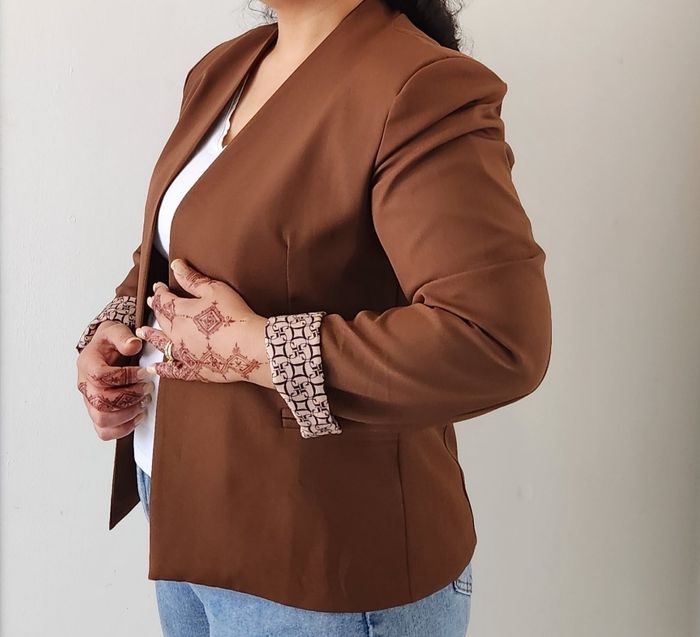 Veste tailleur marron Jade & Me XXL
