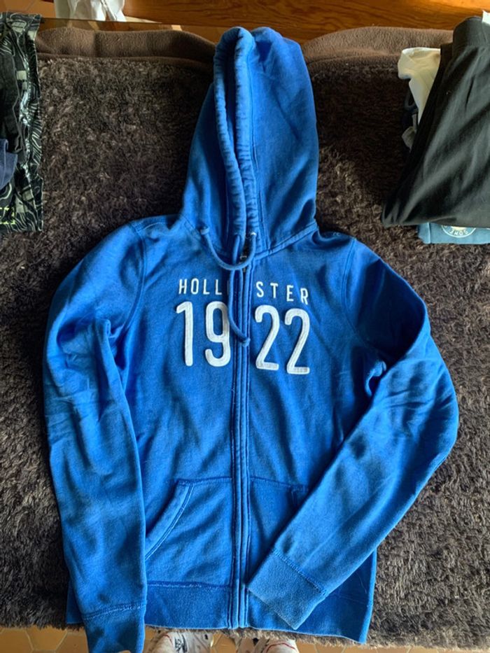 Magnifique veste bleu hollister