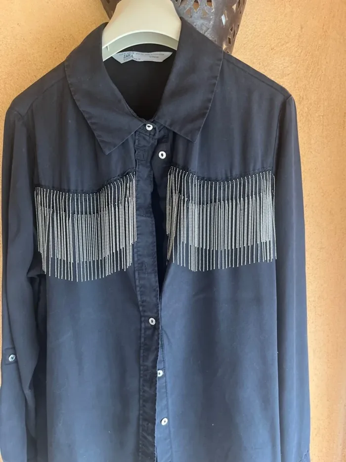 Chemise à frange Zara - photo numéro 2