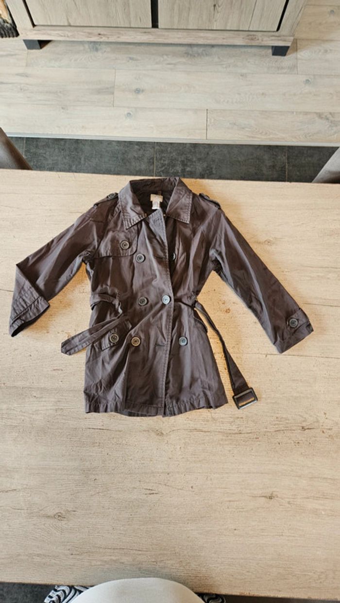 Imperméable fille gris, Cyrillus, 6 ans, nickel - photo numéro 3