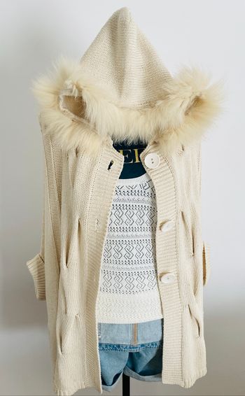 Veste Poncho Capuche