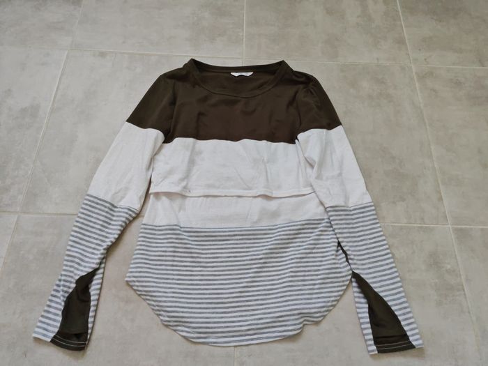 Lot de 4 tee short manches longues allaitement - photo numéro 5