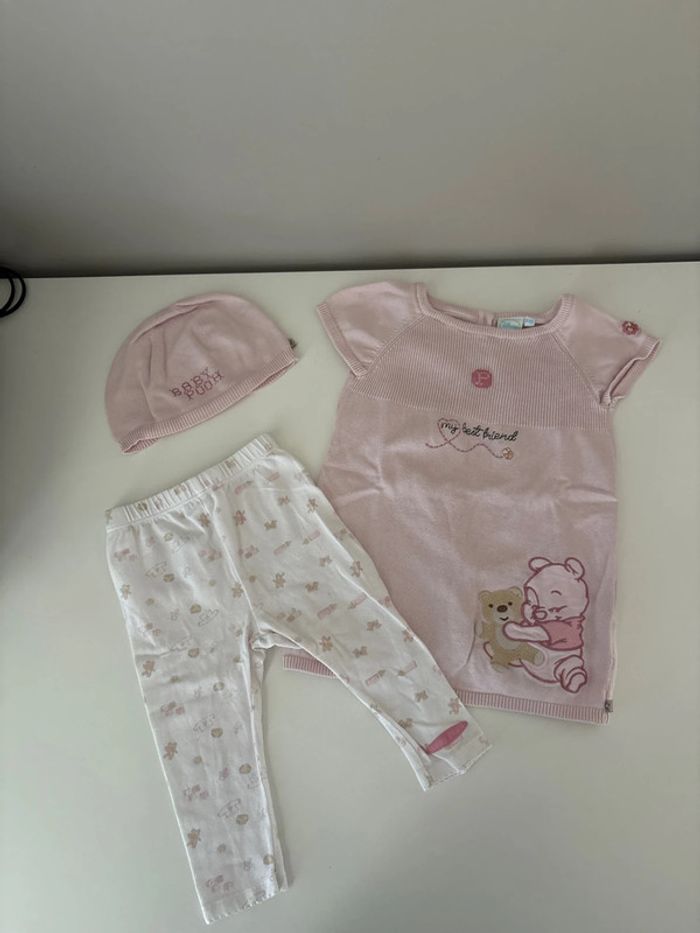 Ensemble fille Winnie l’ourson - taille 6-9 mois - Disney