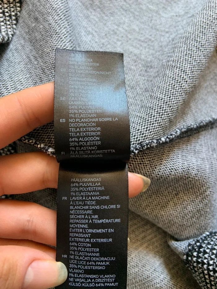 Robe patineuse cintrée grise h&m taille 40 L - photo numéro 3