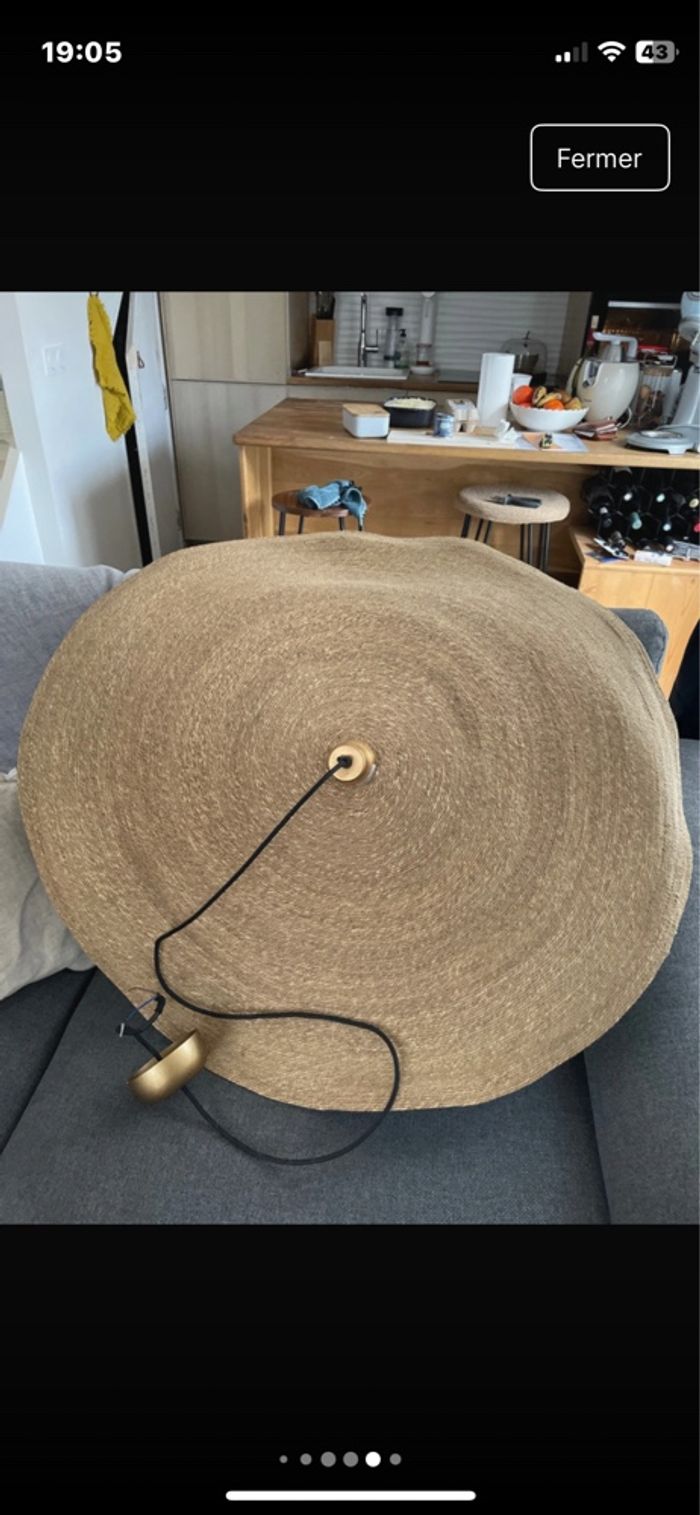 Suspension paille, bohème - photo numéro 5