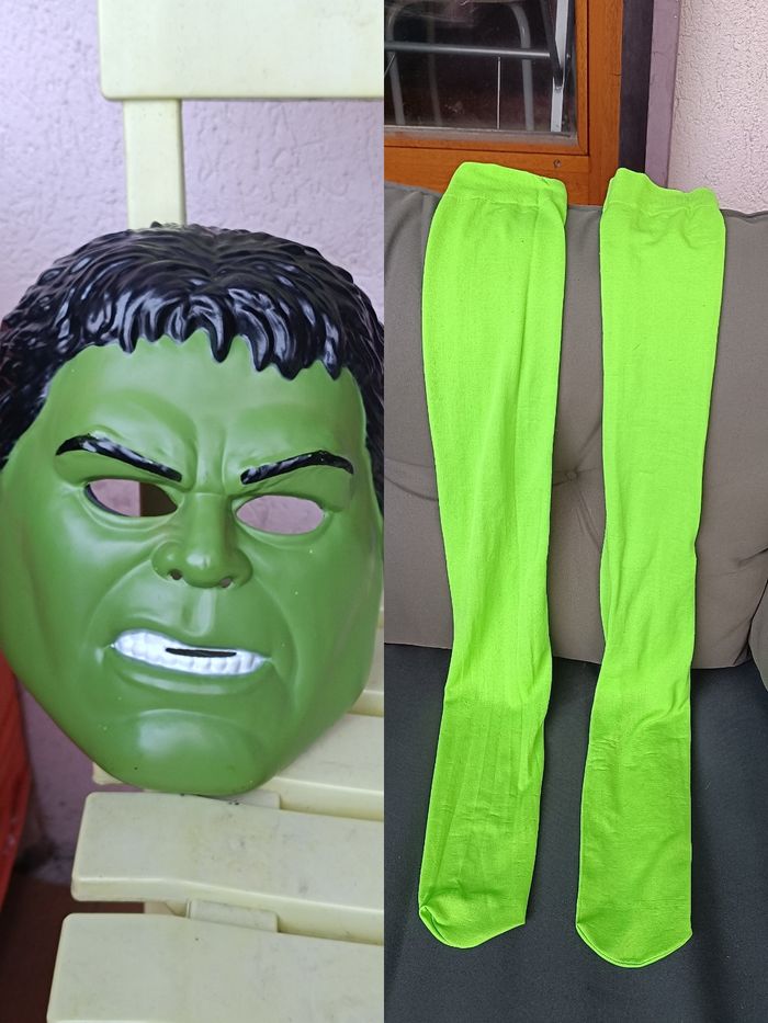 Masque+ Collants  Cosplay Hulk Marvel