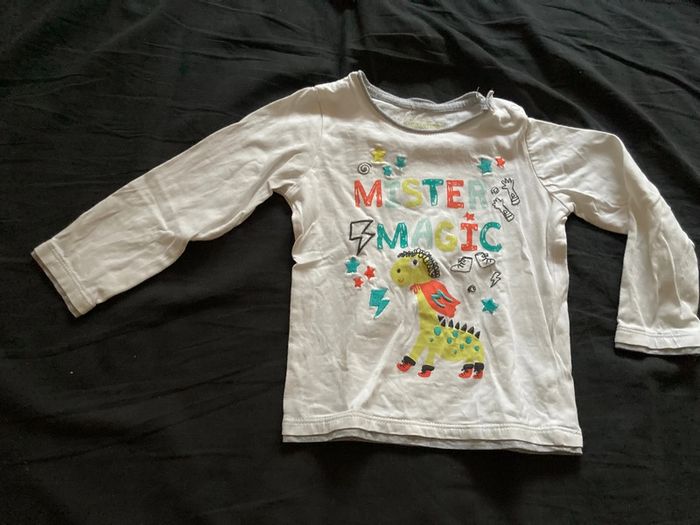 Tee-shirt manches longues in extenso 24 mois