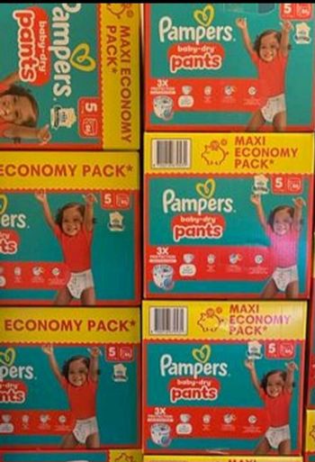 6 cartons couches  Pampers Pants Taille 5