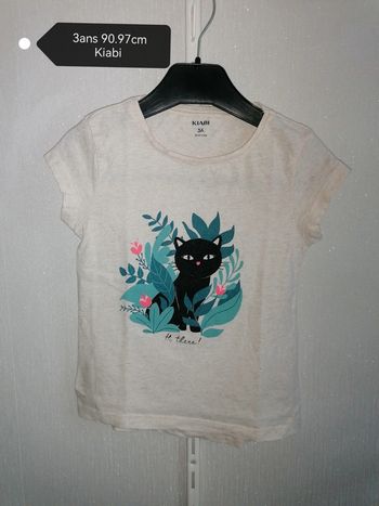 Tee-shirt chat 3ans Kiabi