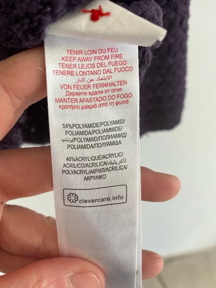 Gilet du pareil au même violet broderies fleurs - photo numéro 6