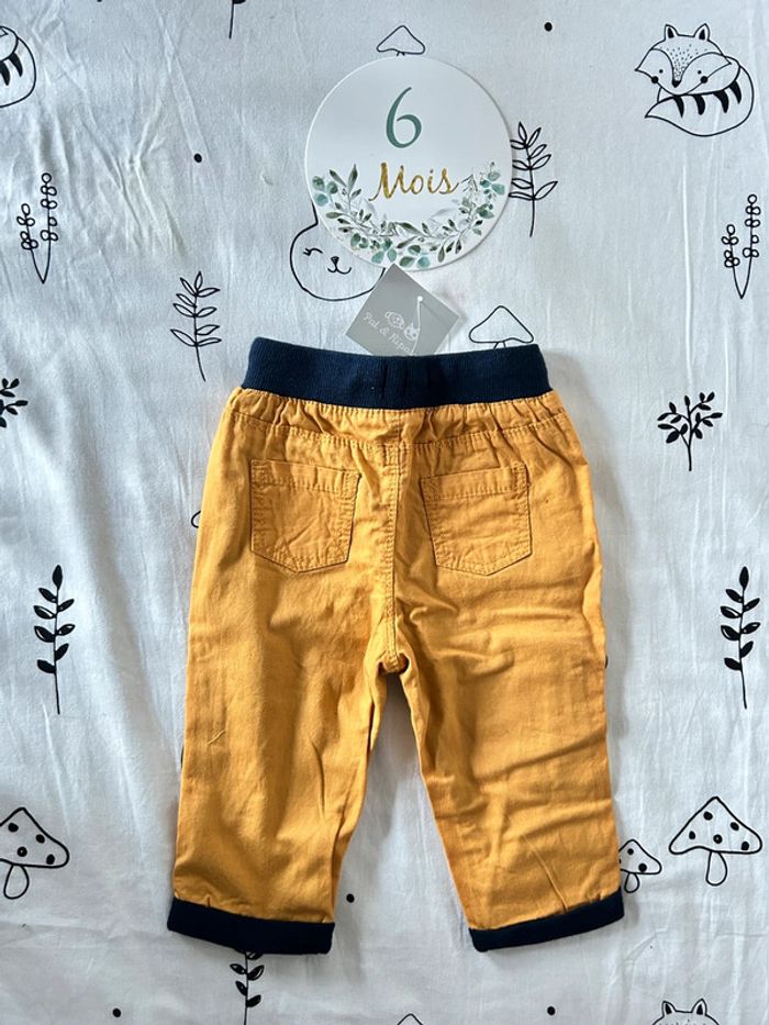 Pantalon moutarde neuf avec étiquette 6 mois - photo numéro 2