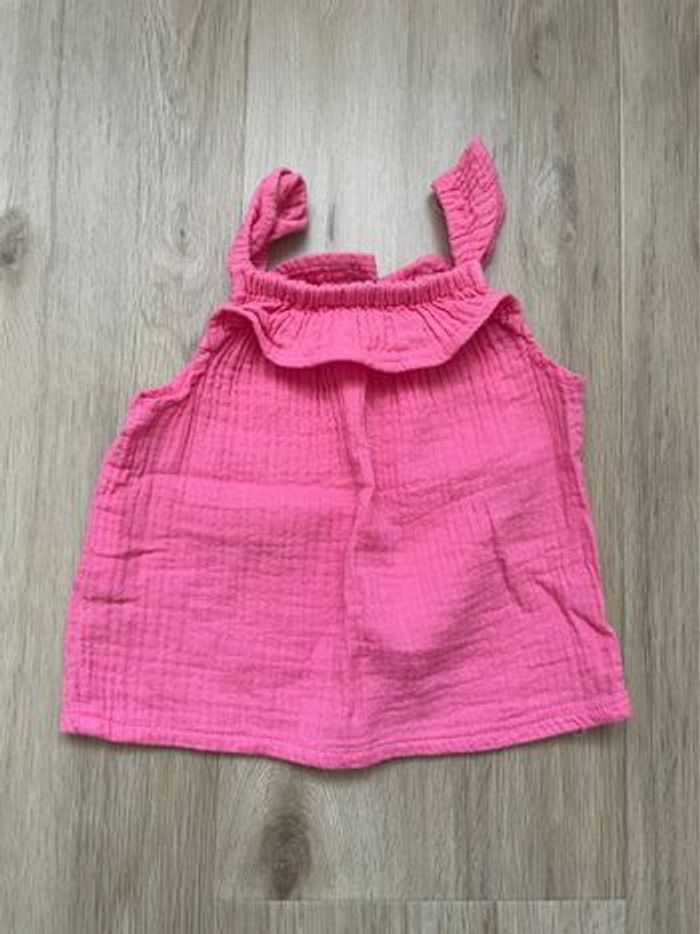Débardeur Kiabi rose gaz de coton 12 mois - photo numéro 2