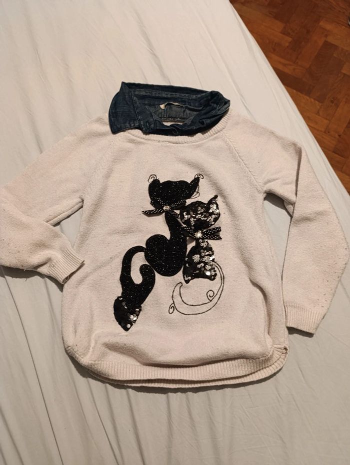 Pull bi-matiere
