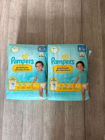 Mega pack de 66 couches pampers premium taille 5 neuf  