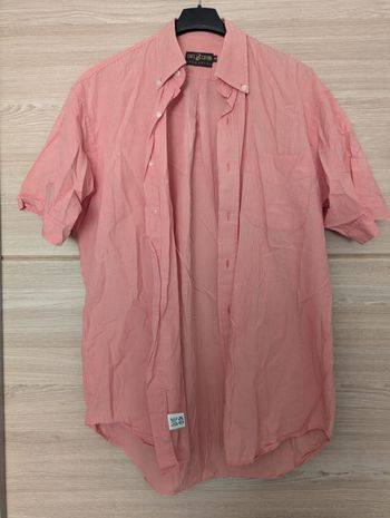 chemise homme café coton, taille M, très bon état