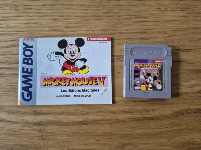 Jeu Mickey Mouse V Les Bâtons Magiques / Nintendo Game Boy / TBE FR FAH