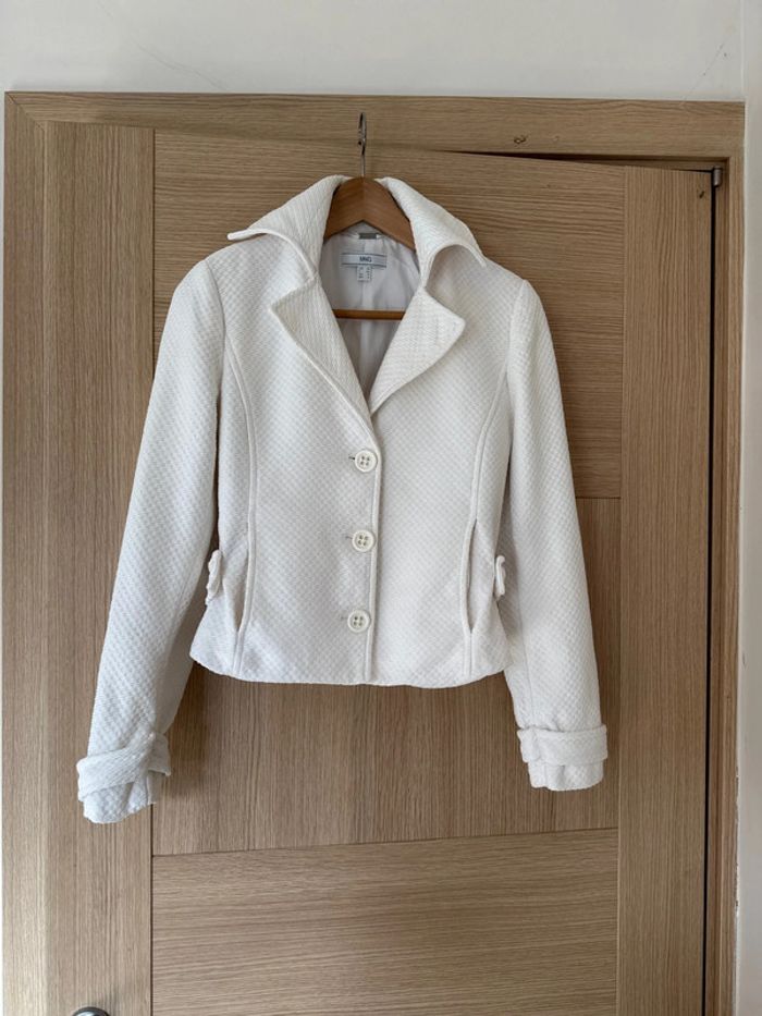Veste  blanche mango taille 38 M