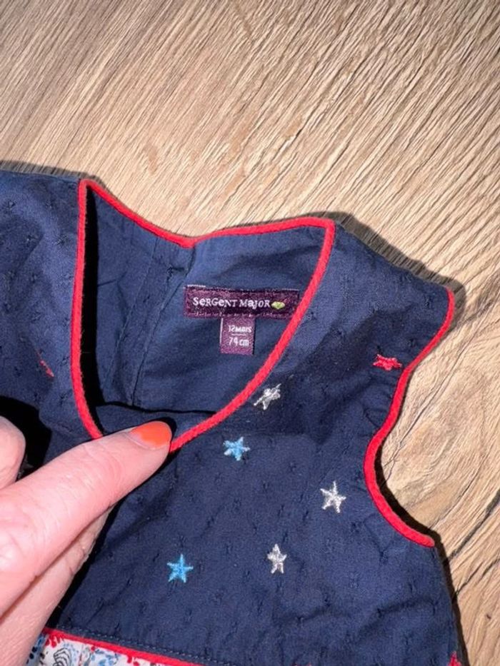 Lot bébé fille été sergent major robe 12 mois - photo numéro 3