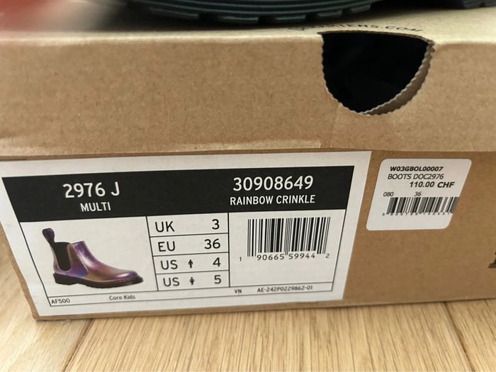 Boots Dr. Martens multicolore rainbow neuve taille 36 - photo numéro 5