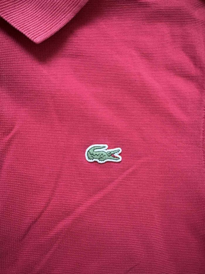 Polo manche courte rouge Lacoste L - photo numéro 3