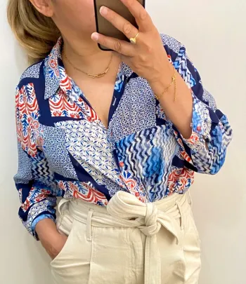 Chemise fluide imprimée taille 42