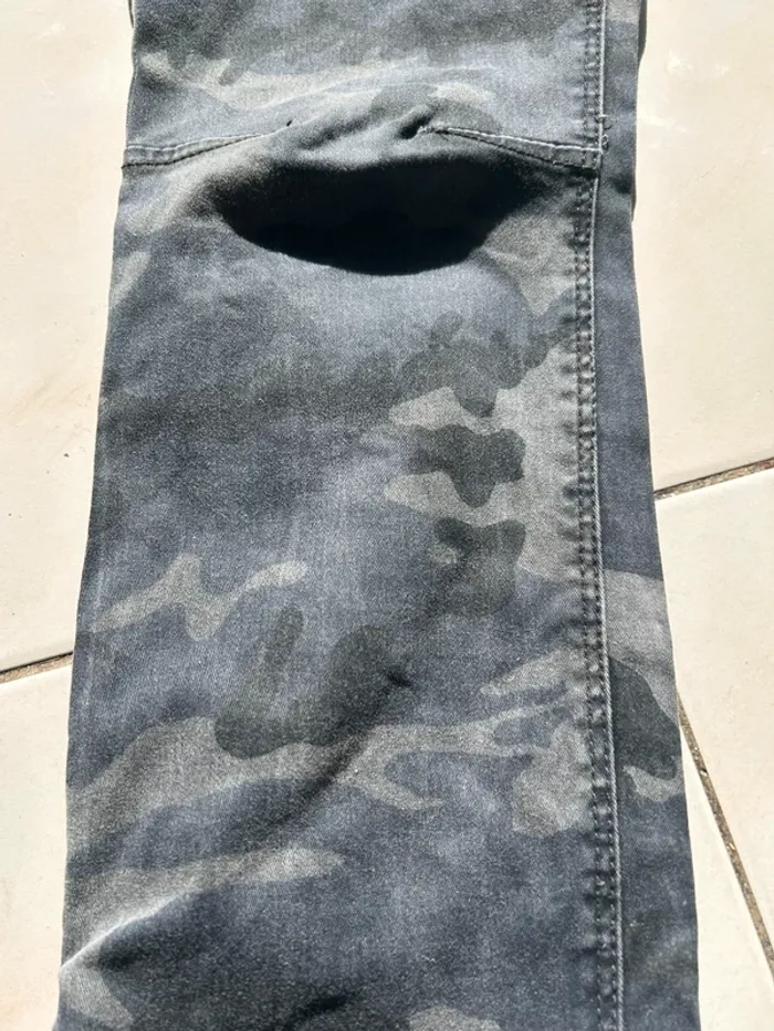 Jean slim Militaire gris - 38 - Zara - photo numéro 2