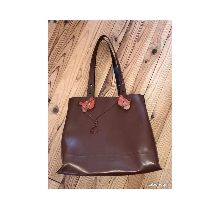 🔆 Chic et neuf sac Lamarthe brun cuir L37,5 x H31 cm et 56 cm avec lanière P 12cm - photo numéro 12