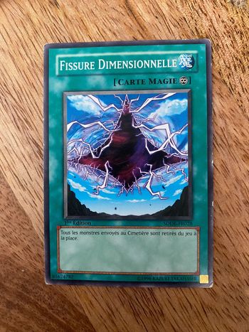 Carte Yu-Gi-Oh! Fissure dimensionnelle SDDE-FR028 1ère édition