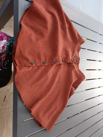 Jupe shein XS marron velours côtelé