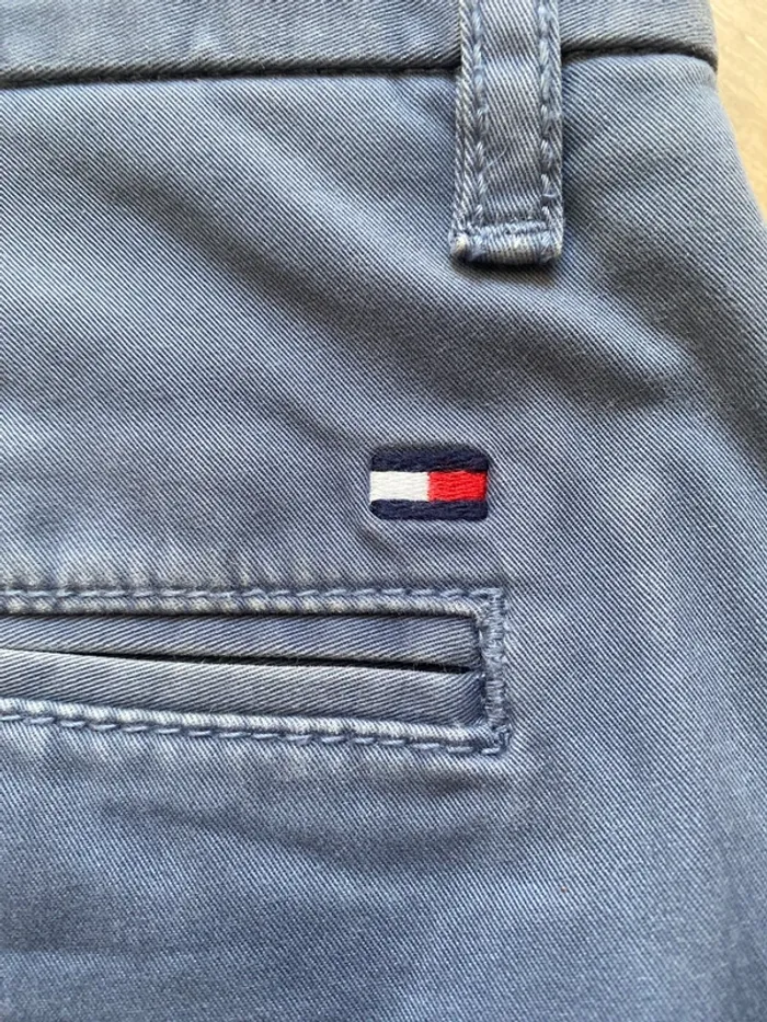 Chino Tommy H bleu gris - photo numéro 2