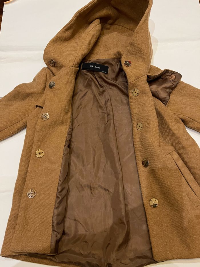 Veste manteau camel zara basic taille XS/34 - photo numéro 5