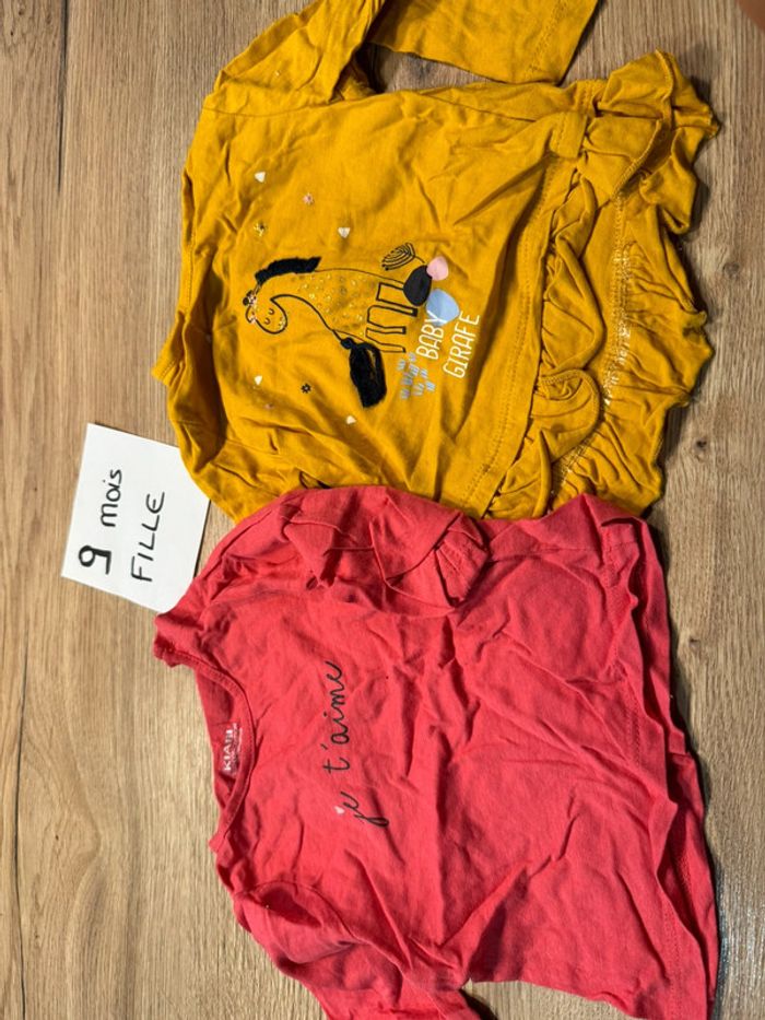 Lot t shirt manches courtes fille