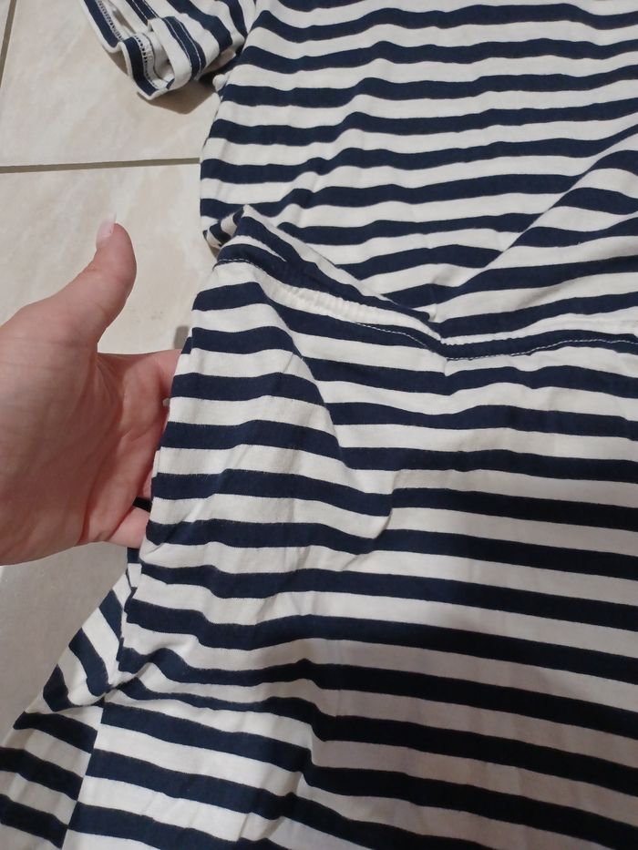 Combi-short bleu marine/blanc H&M - photo numéro 4