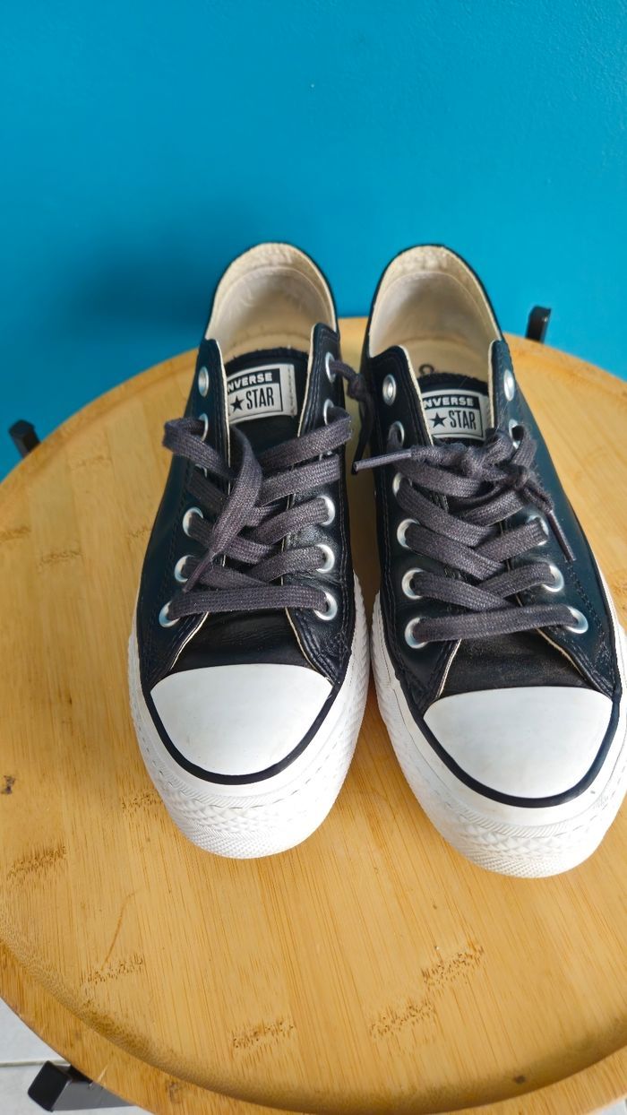 Converse femme basse noire - photo numéro 2