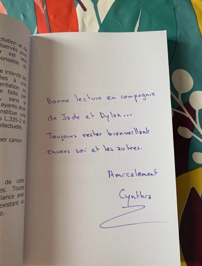 Lot de 2 livres de Cynthia Duberbois dédicacés - photo numéro 4