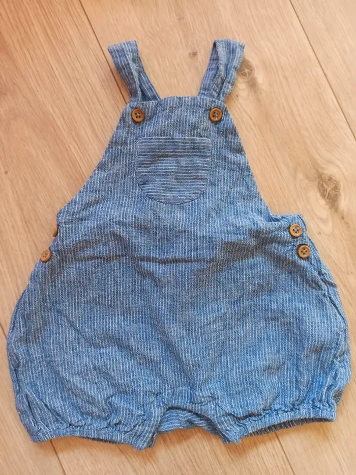 Salopette short barboteuse