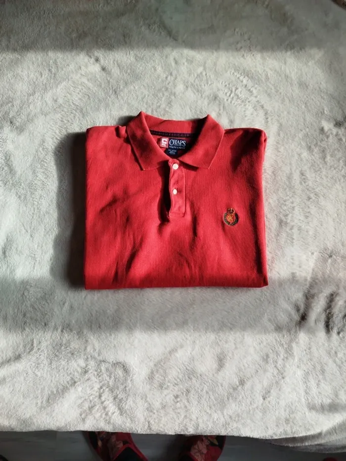 Polo vintage Chap'S Ralph Lauren rouge