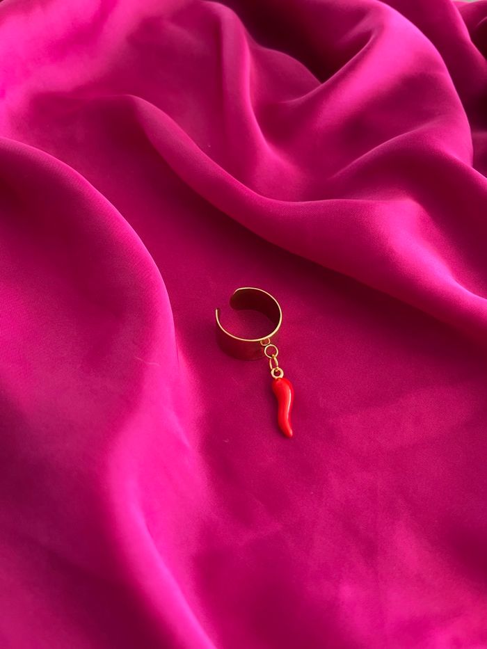 Bague tendance piment acier inoxydable