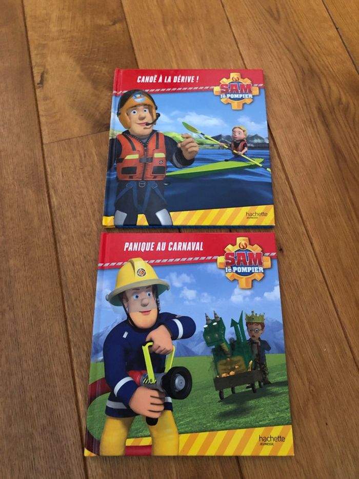 Lot 2 livres Sam le pompier