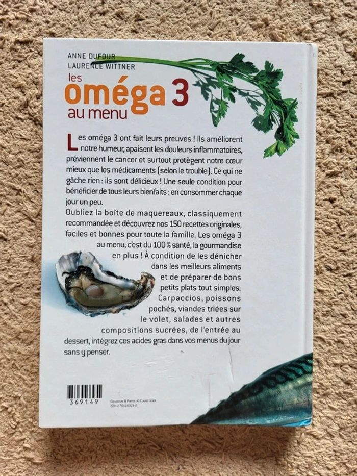 Livre Les oméga 3 au menu d'Anne Dufour - Santé et recettes - photo numéro 2