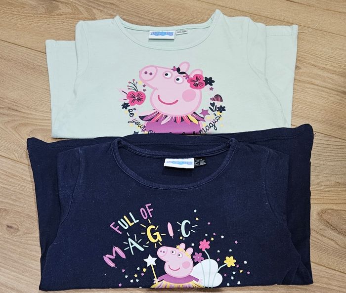 Lot 2 tee-shirts Peppa Pig - Taille 4-6 ans (110/116)
