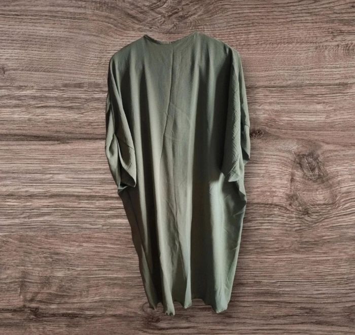 Robe longue oversize kaki Made In Italy T.U - photo numéro 2