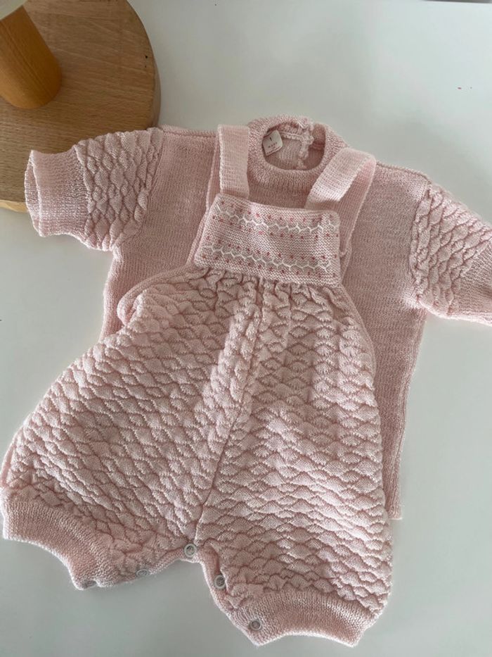 Ensemble tee shirt rose bébé