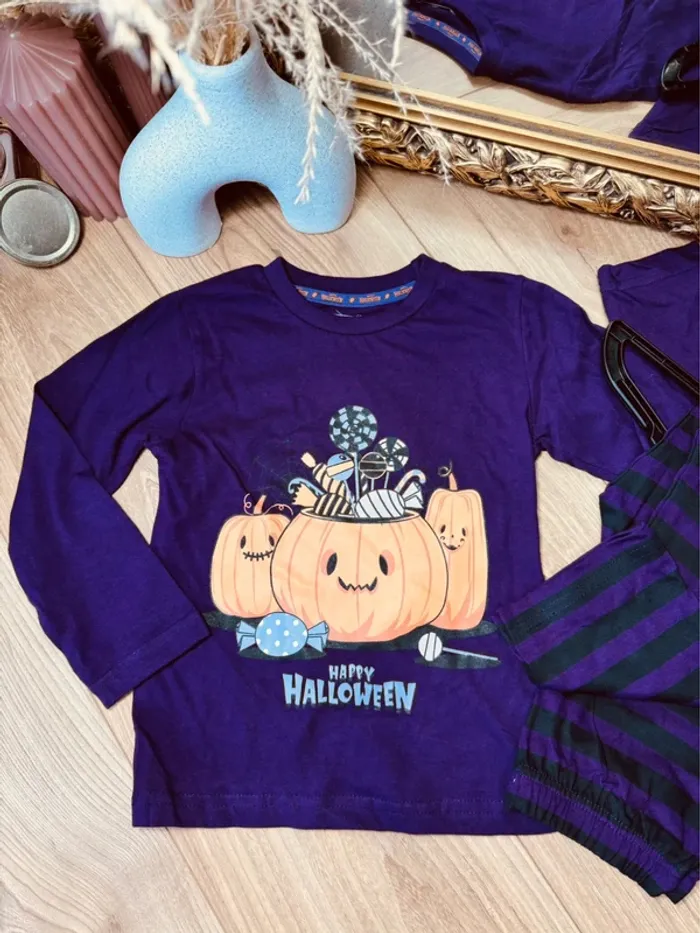 Taille 4 ans pyjama fille Halloween violet 🦇 - photo numéro 2