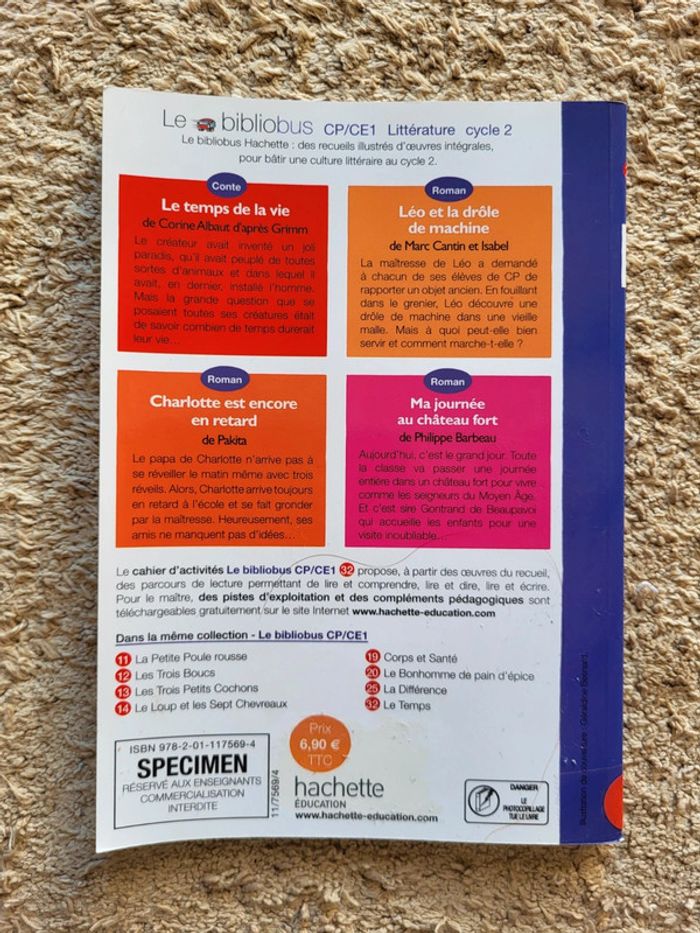 Livre enfant Le bibliobus découverte du temps Le temps CP CE1 - photo numéro 2