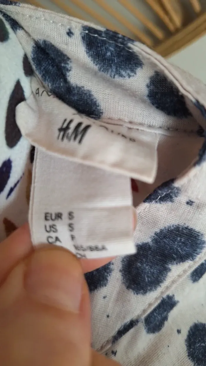 Blouse beige manches bouffantes 3/4 h&m 36/S - photo numéro 6