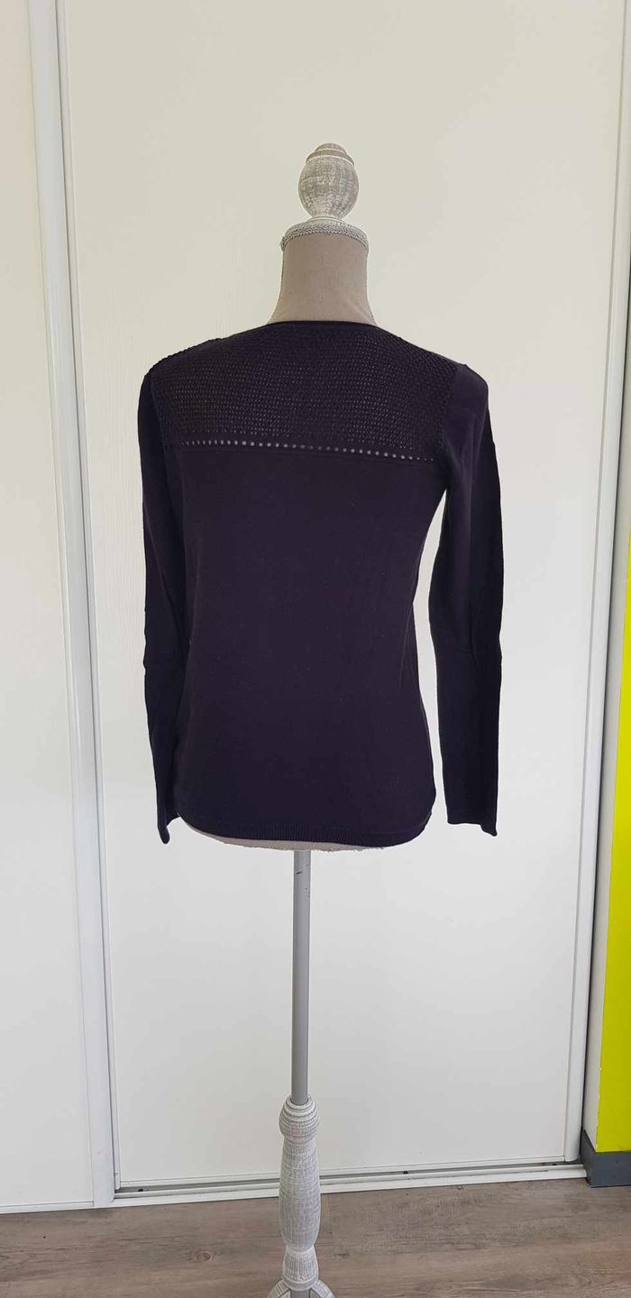 Pull col V épaules ajourées - photo numéro 3