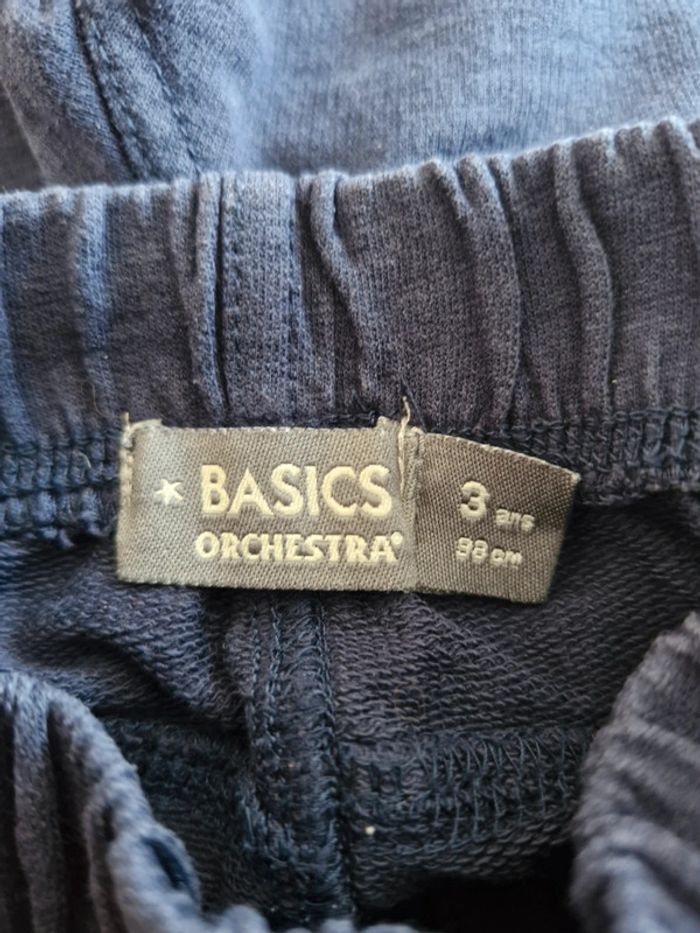 Short garçon 3 ans Orchestra bleu marine coton - photo numéro 2