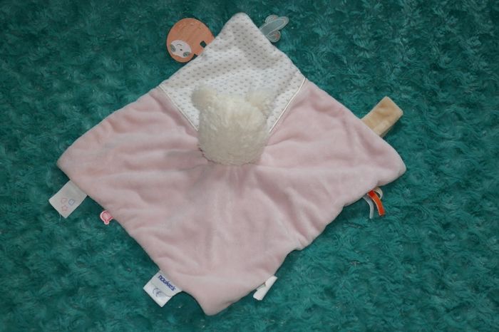 Doudou plat lama rose blanc Noukie's 🦙 tbe - photo numéro 3