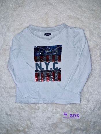 T-shirt manches longues garçon 4 ans